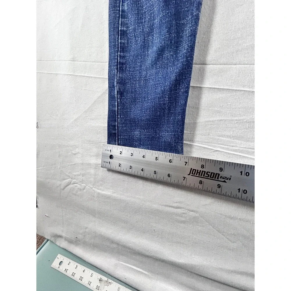 Lucky Brand 110‎ Slim Mens Blue Distressed Denim Jeans 31x30 Medium Wash